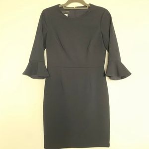 Donna Morgan 3/4 Flutter Sleeve Shift Dress sz 8